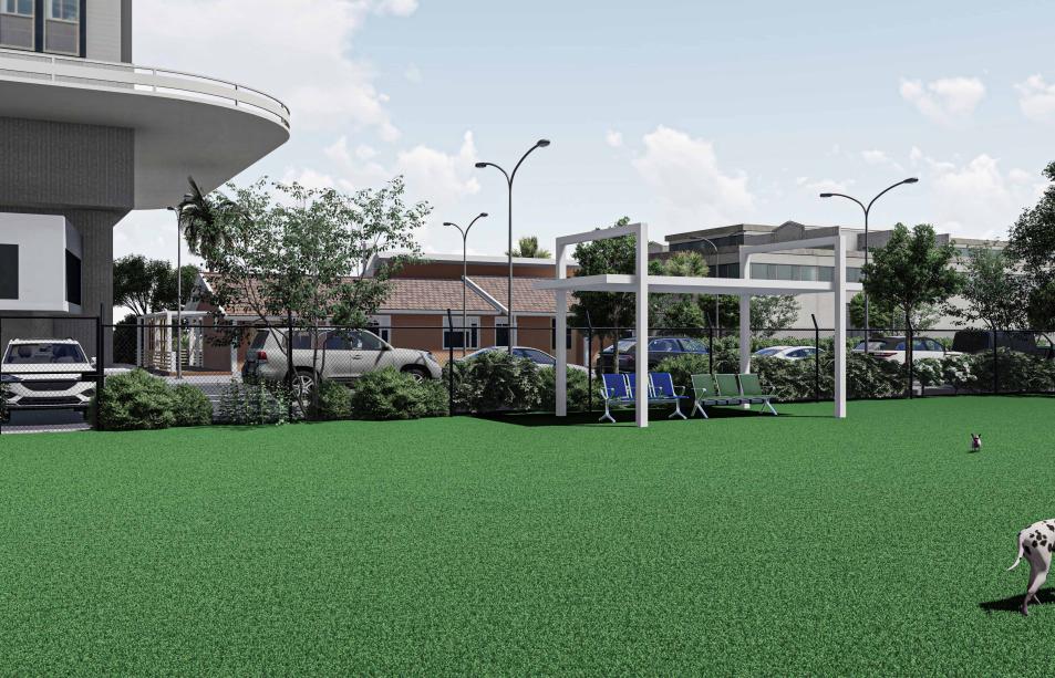 two aluminum pergolas without walls, one black and the other white